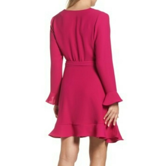 19 Cooper ◾  Long sleeve Wrap Mini Dress - Picture 2 of 4